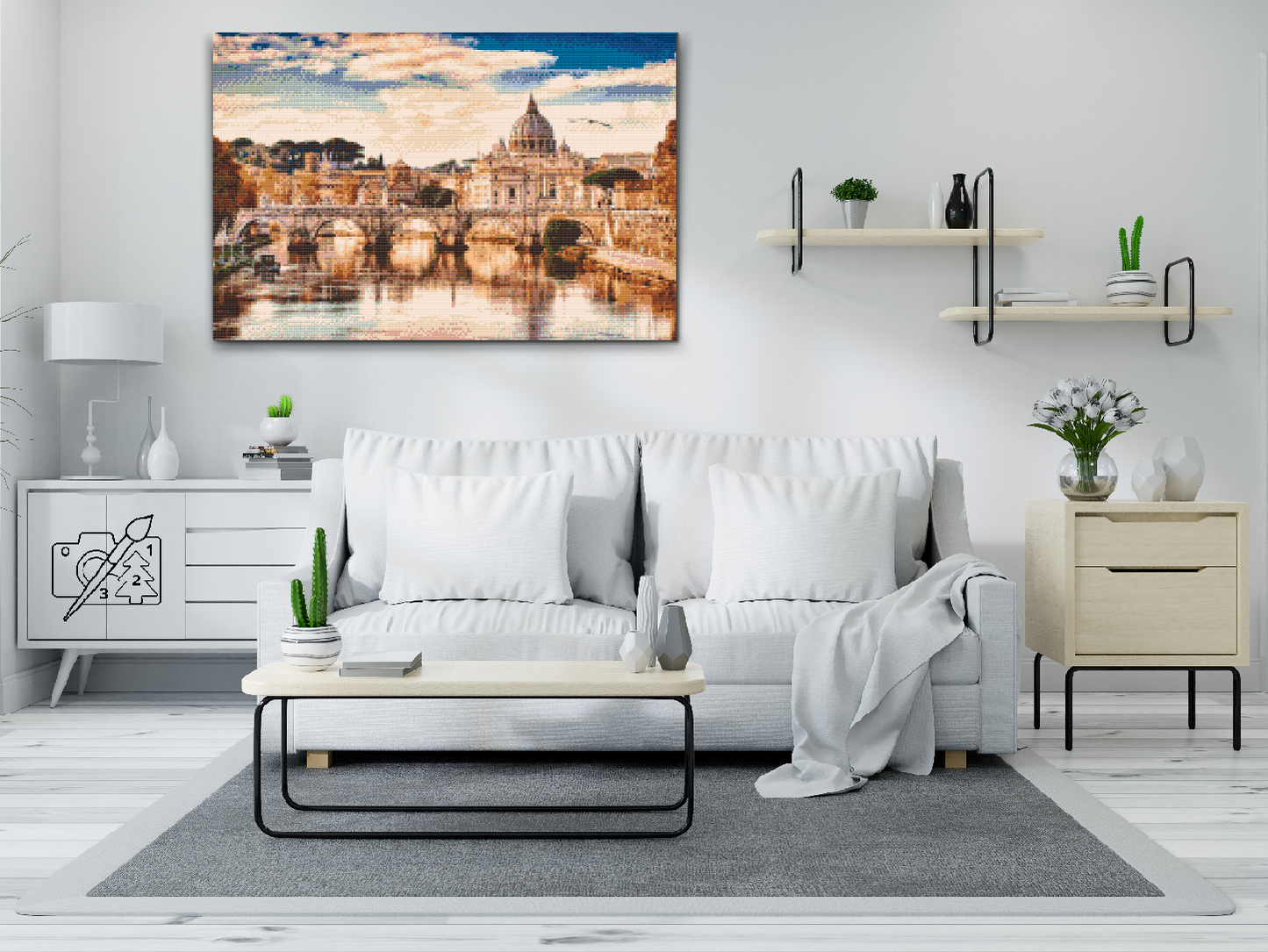 Diamond Paint - Udsigt over Vatikanet