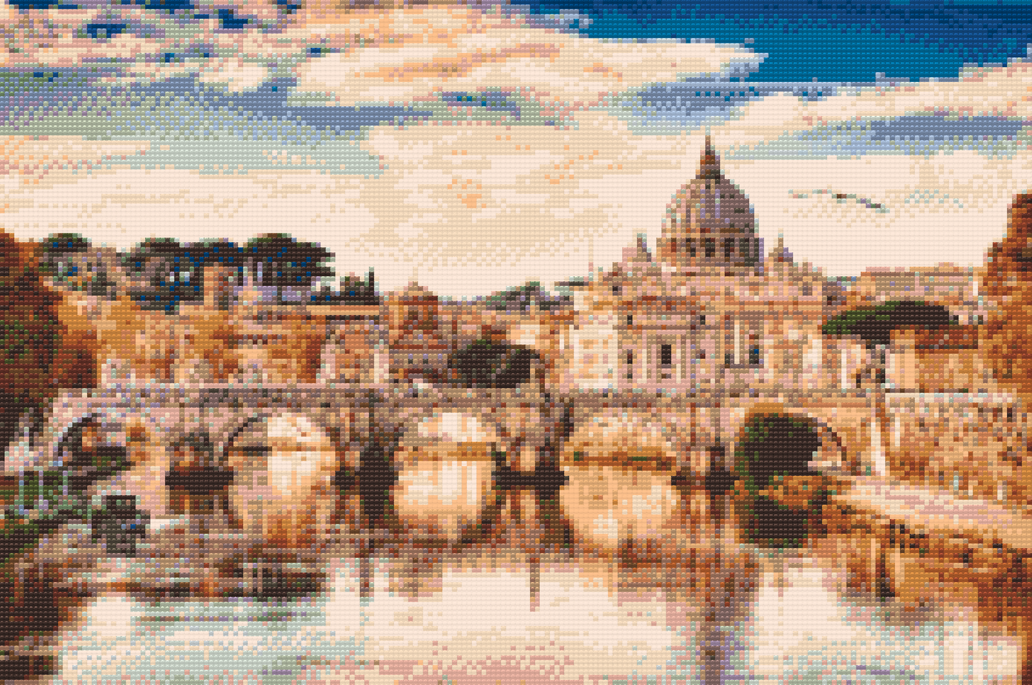 Diamond Paint - Udsigt over Vatikanet