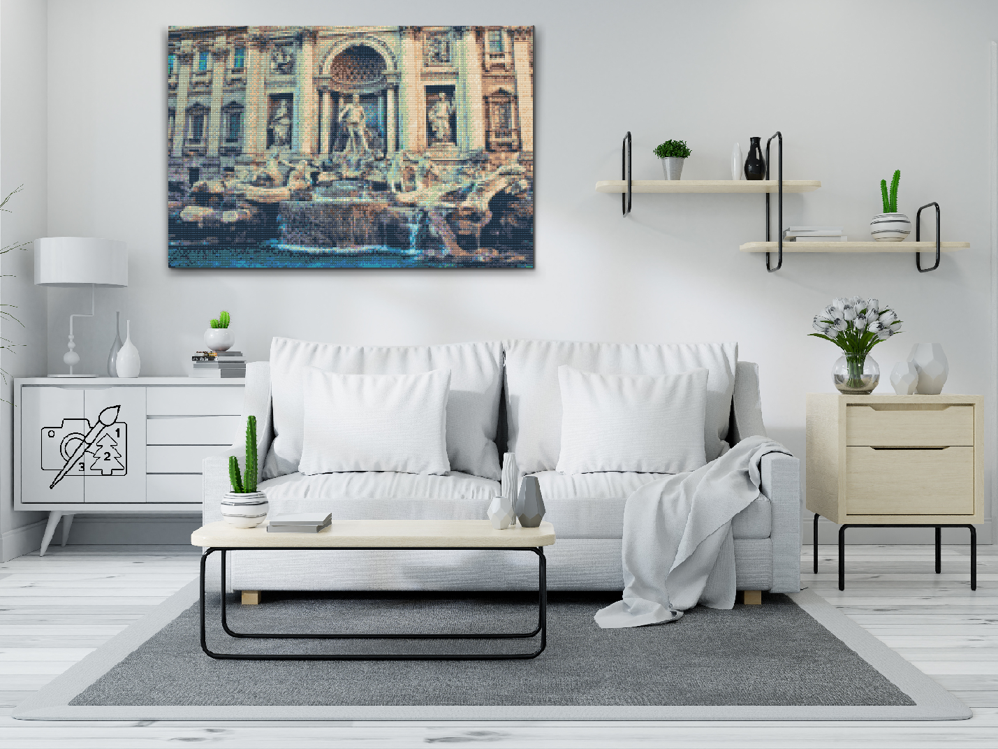 Diamond Paint - Trevi-fontænen