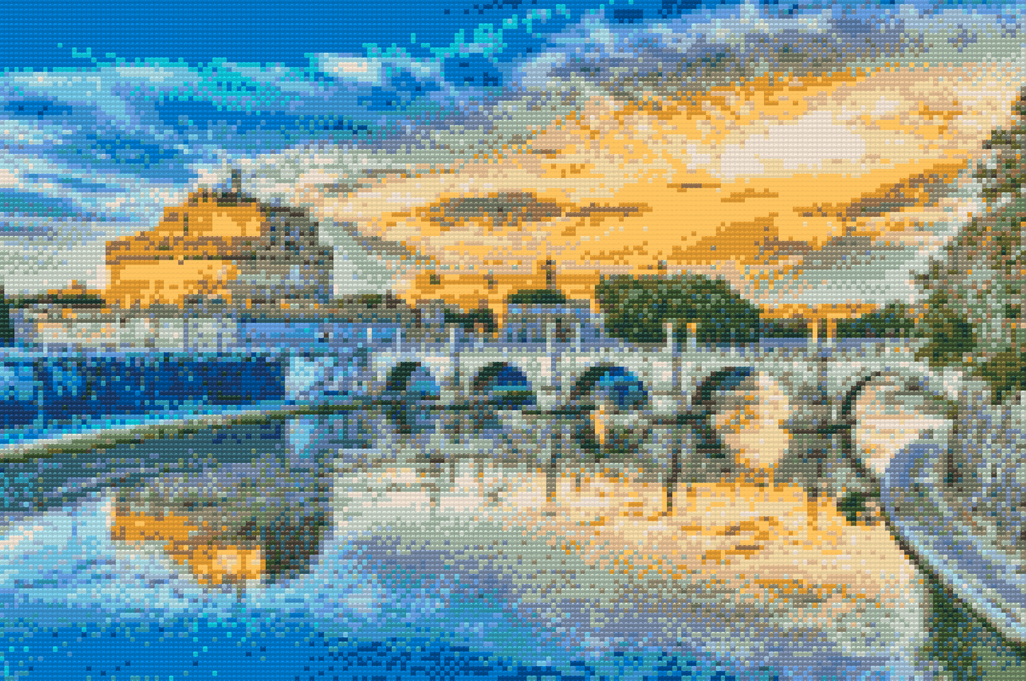Diamond Paint - St. Angelo-broen i Rom