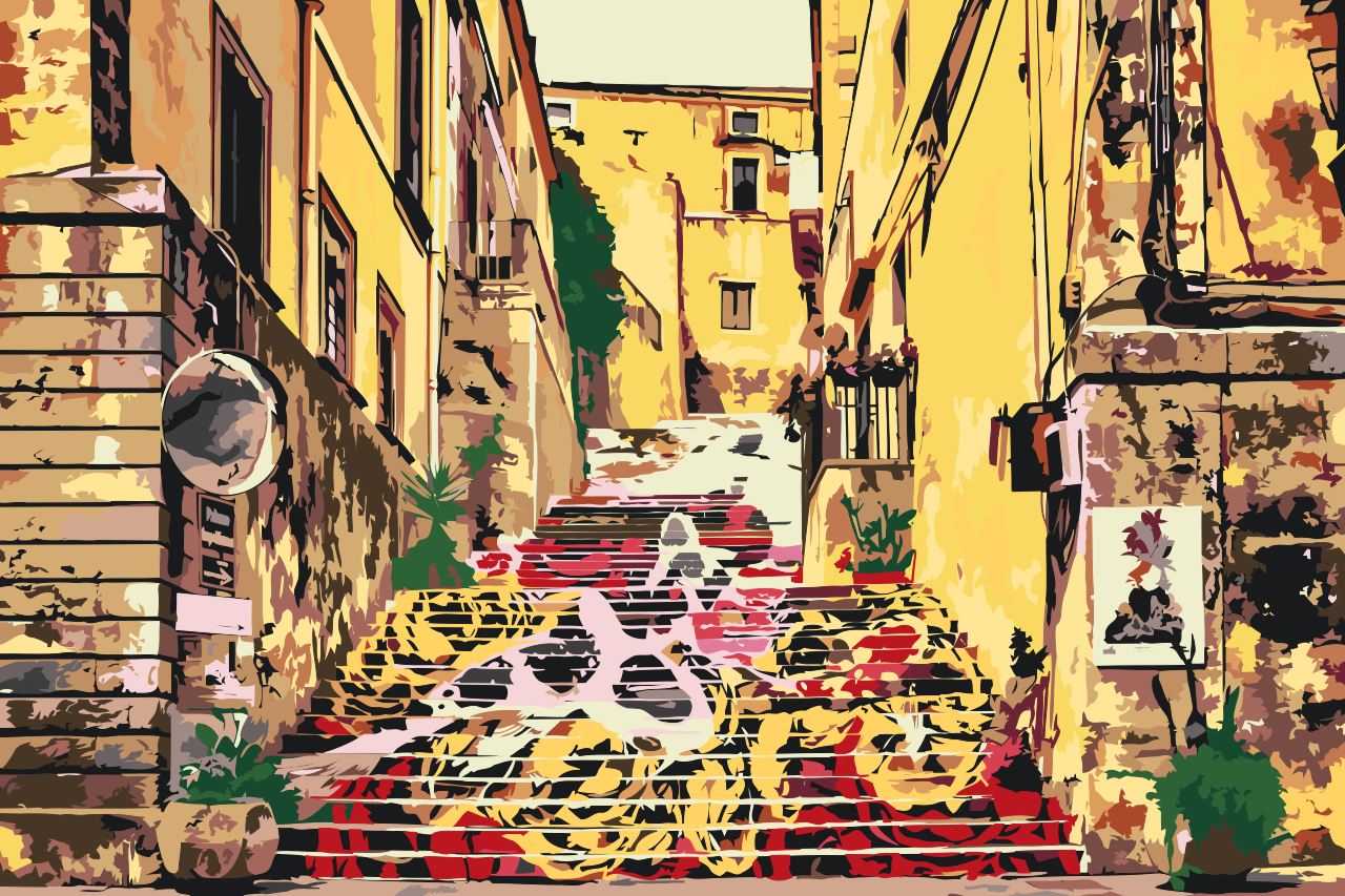 Paint by number - Sicilianske trapper