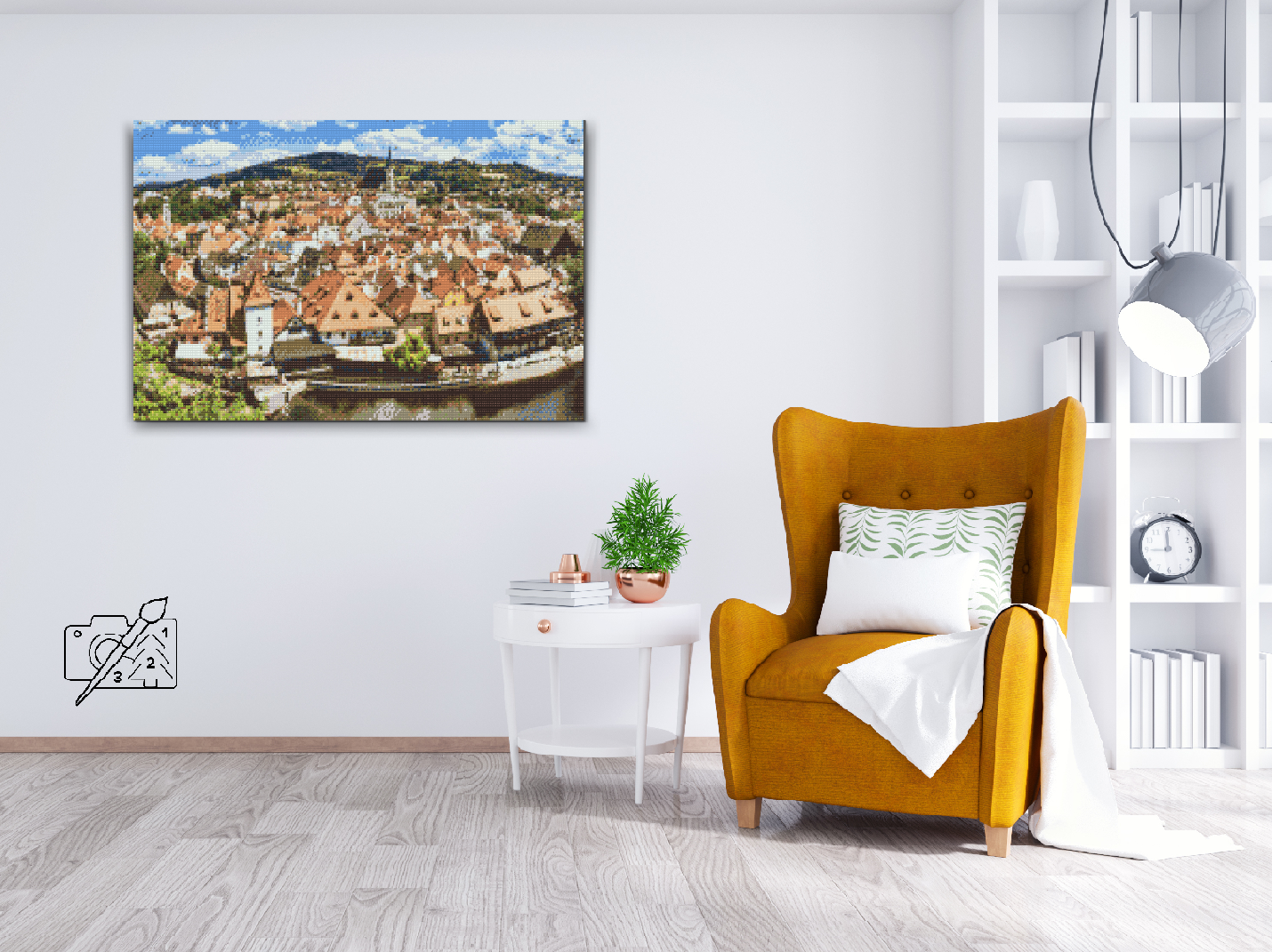 Diamond Paint - Byudsigt - Cesky Krumlov