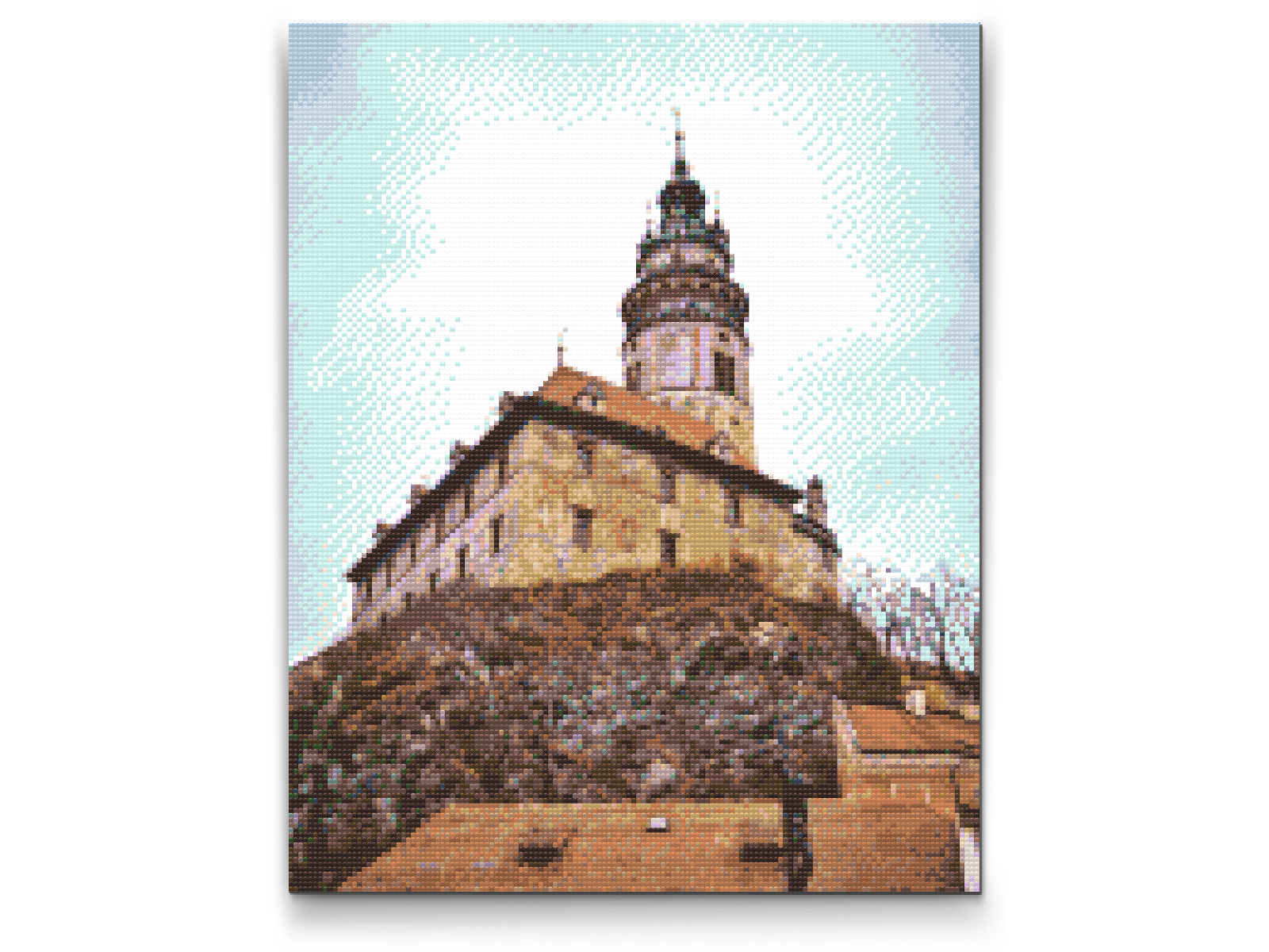 Diamond Paint - Slotstårnet i Cesky Krumlov