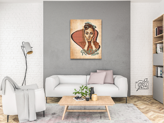 Diamond Paint - Kvinde, retroportræt