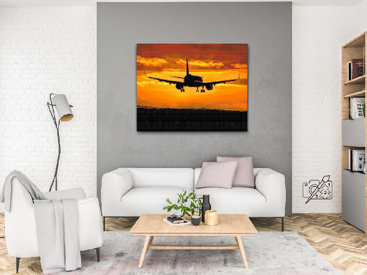 Diamond Paint - Flyvning ved solnedgang