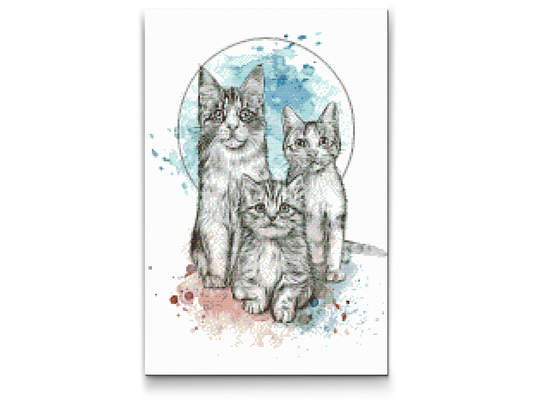 Diamond Paint - Tre killinger