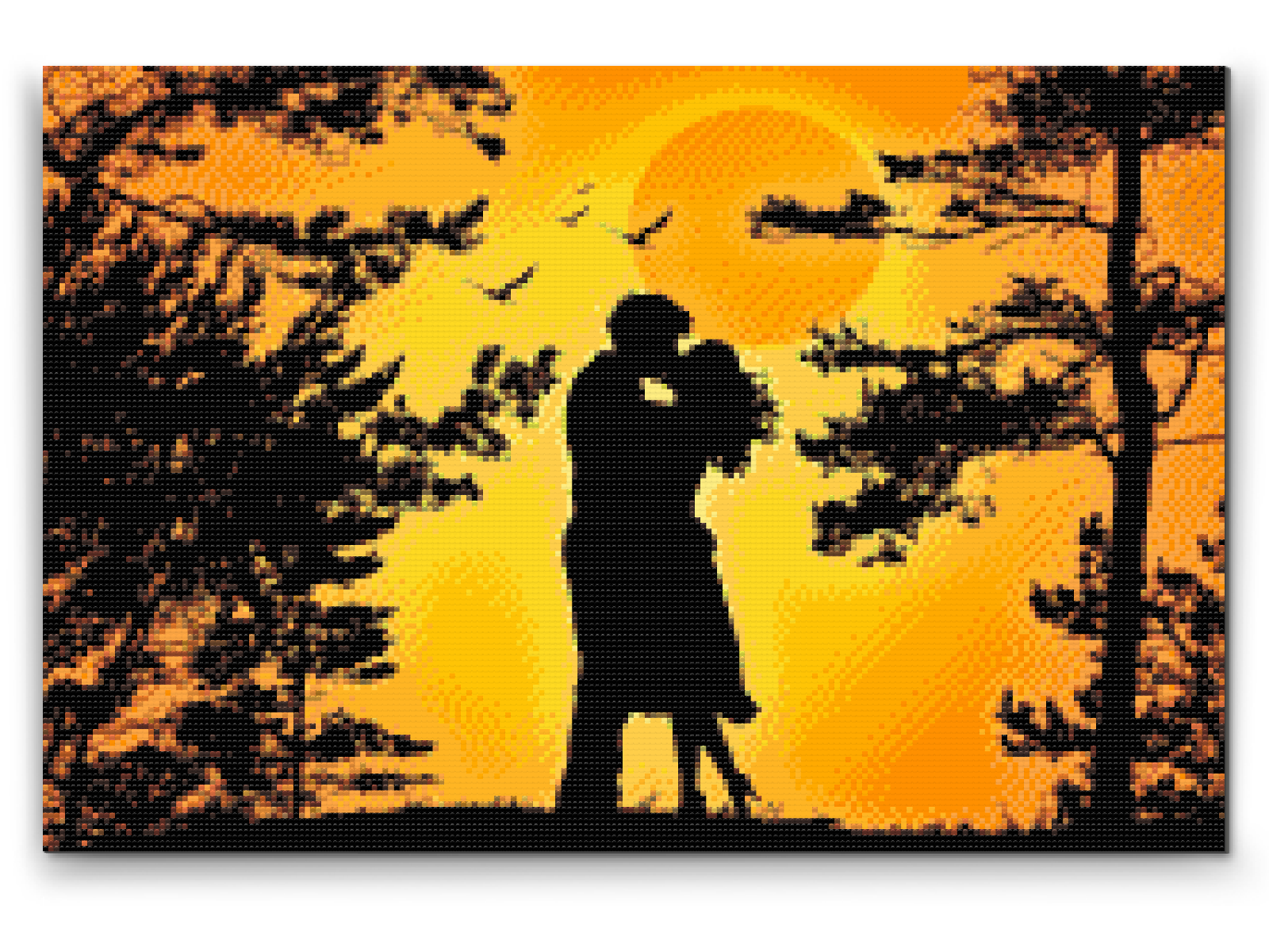 Diamond Paint - Par forelskede ved solnedgang