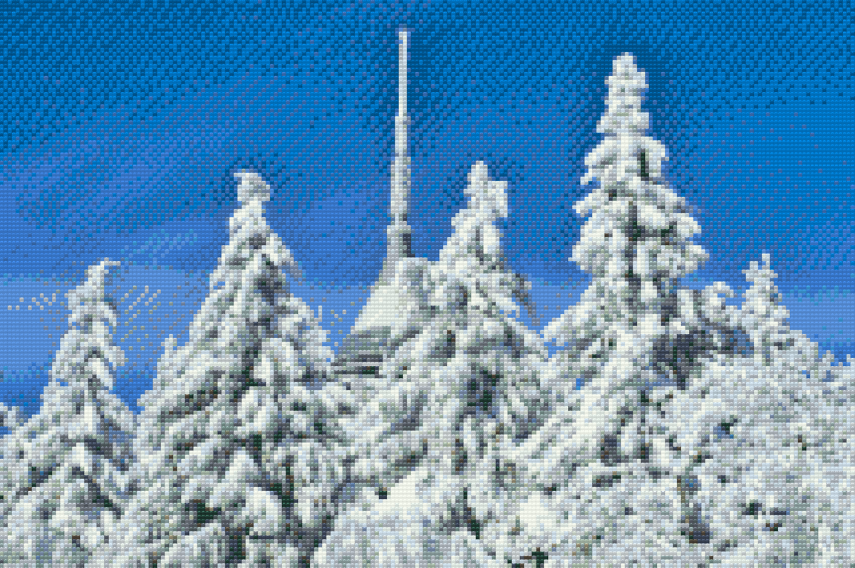 Diamond Paint - Snowy spøgede