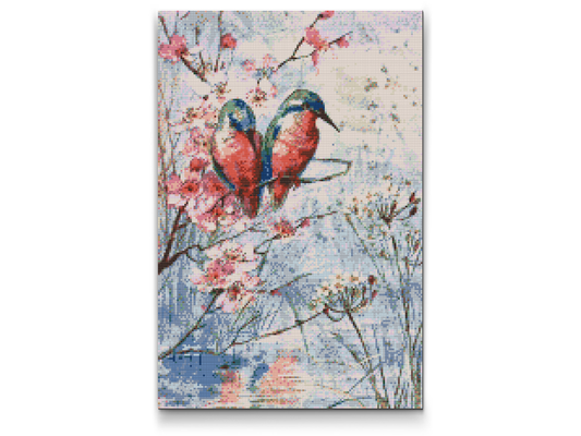 Diamond Paint - Fugle på en gren