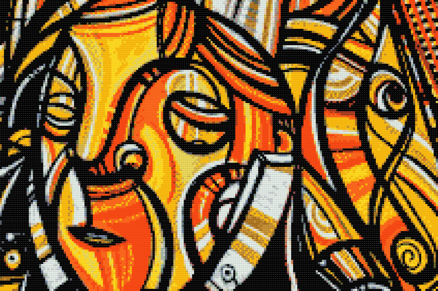 Diamond Paint - Graffiti, kvindeansigt