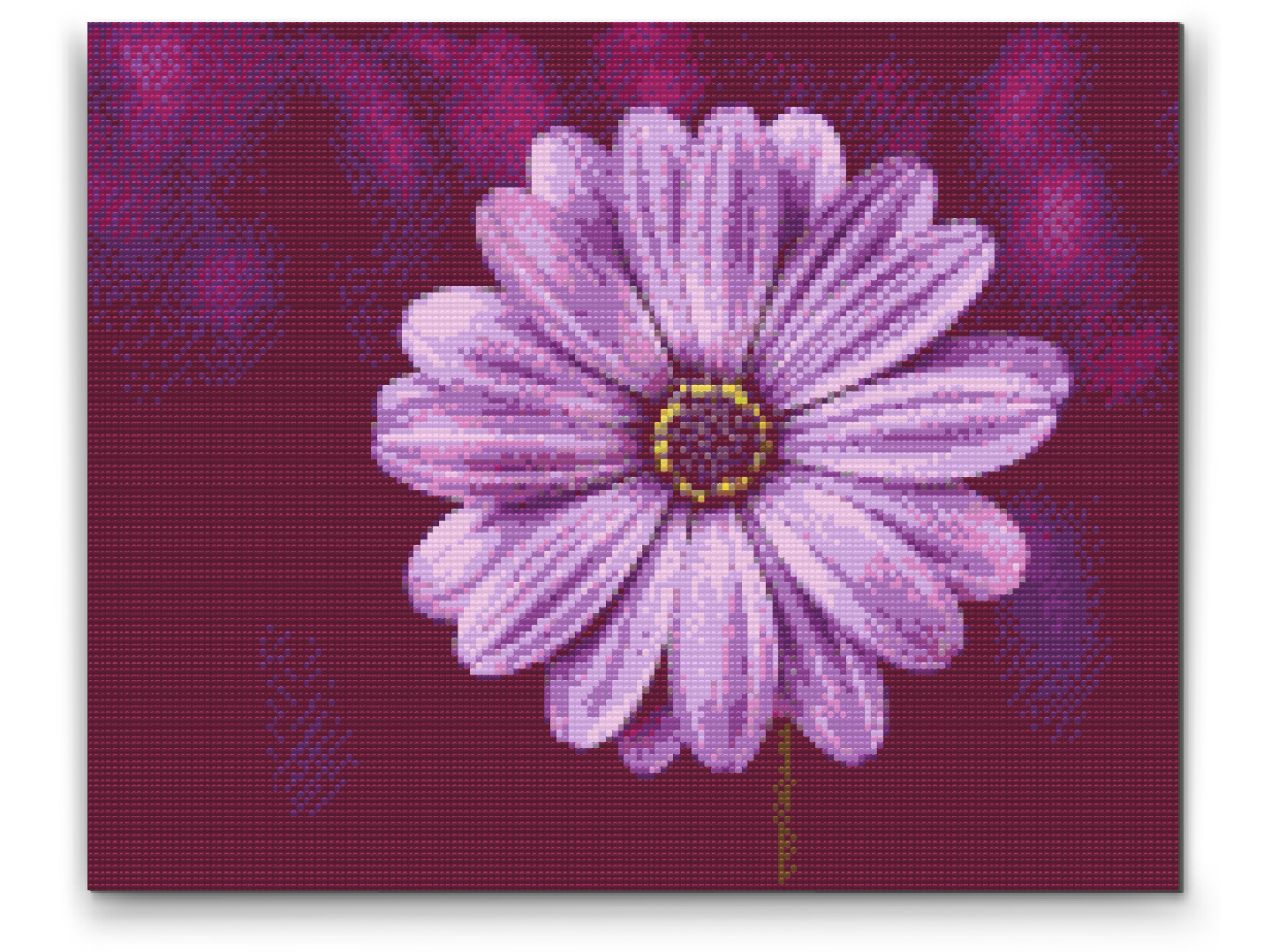Diamond Paint - Gerebera i lilla farve