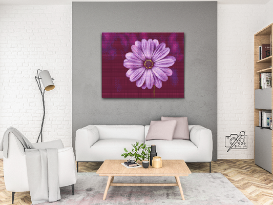 Diamond Paint - Gerebera i lilla farve