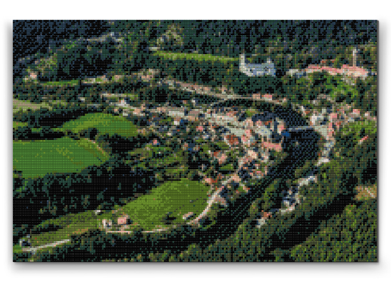 Diamond Paint - Udsigt over Rozmberk Slot