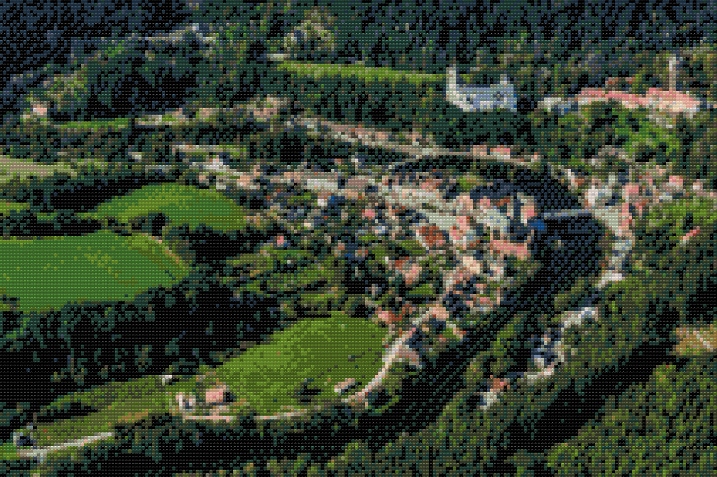 Diamond Paint - Udsigt over Rozmberk Slot