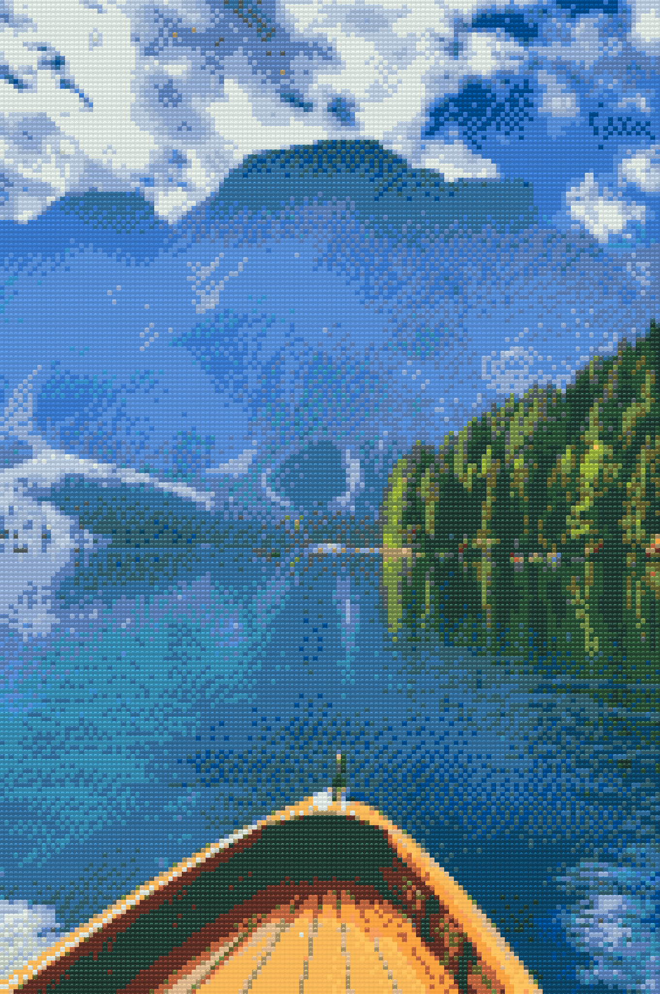 Diamond Paint - Lago di Braies, Italien
