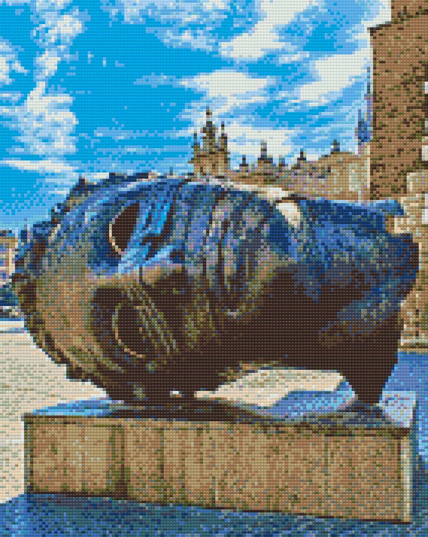 Diamond Paint - Bronzestatuehovedet Eros Bendato, Krakow