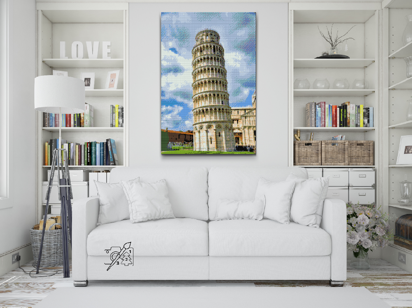 Diamond Paint - Det Skæve Tårn i Pisa