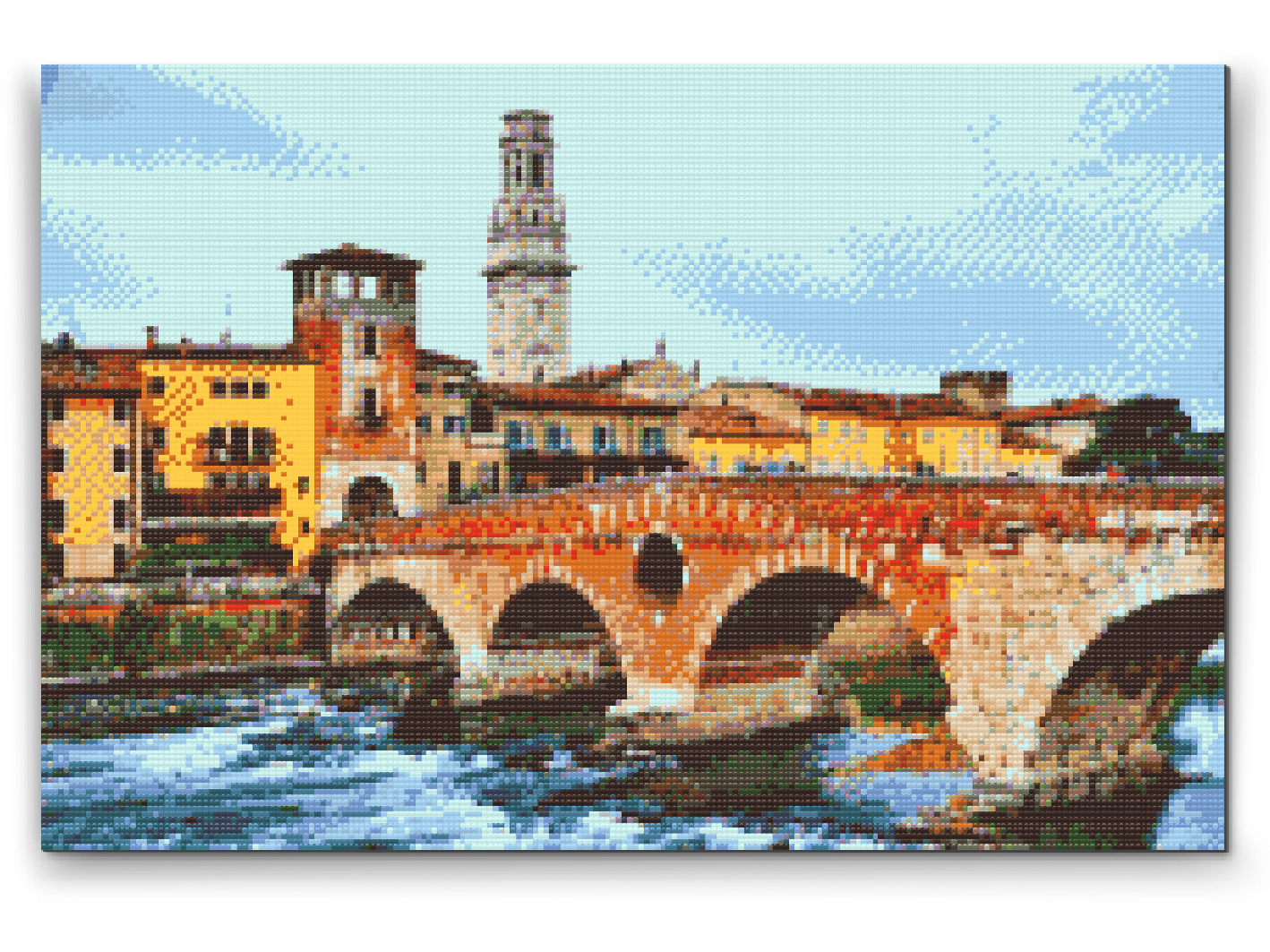 Diamond Paint - Stenbroen - Ponte Pietra, Verona