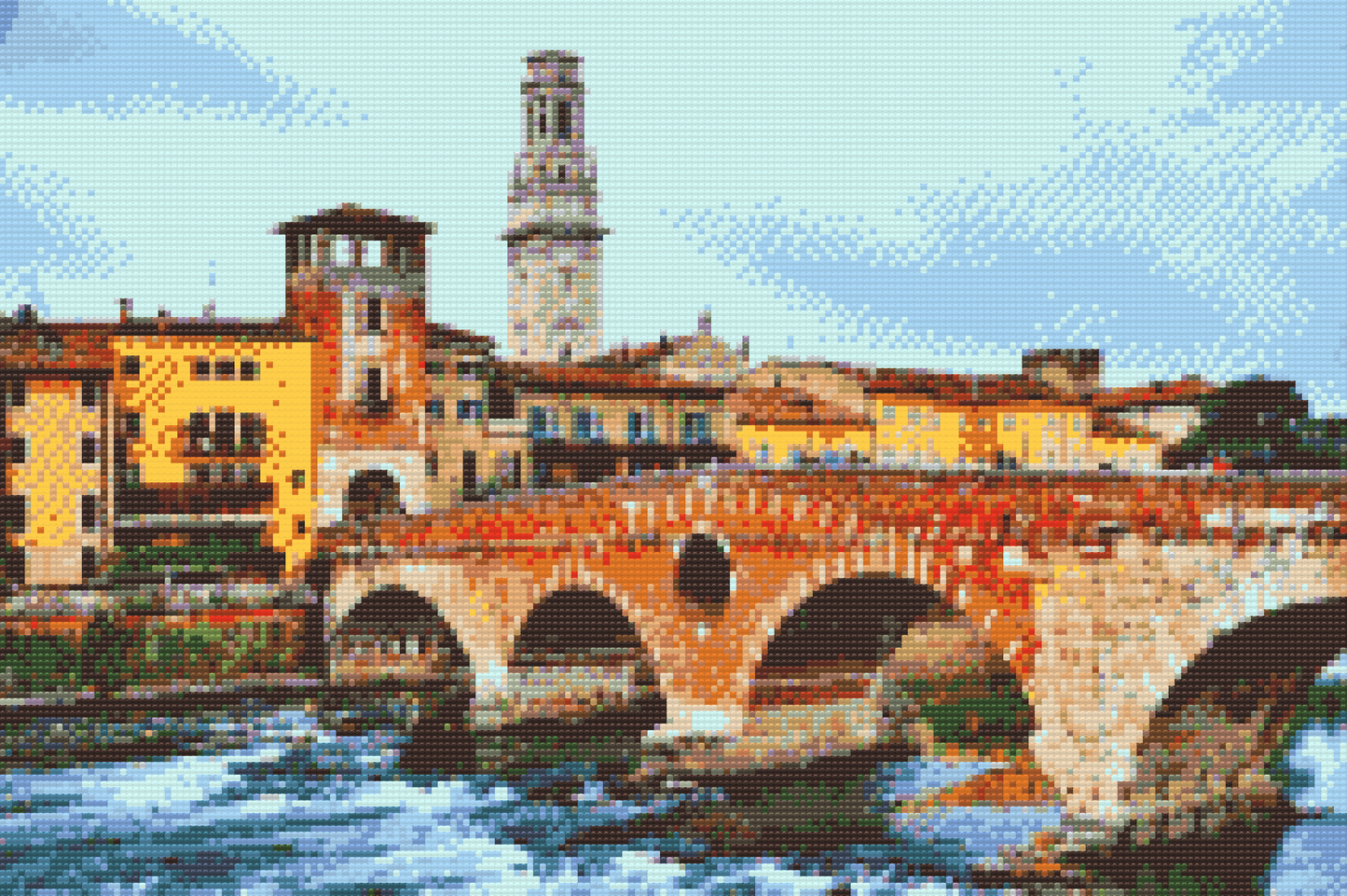 Diamond Paint - Stenbroen - Ponte Pietra, Verona
