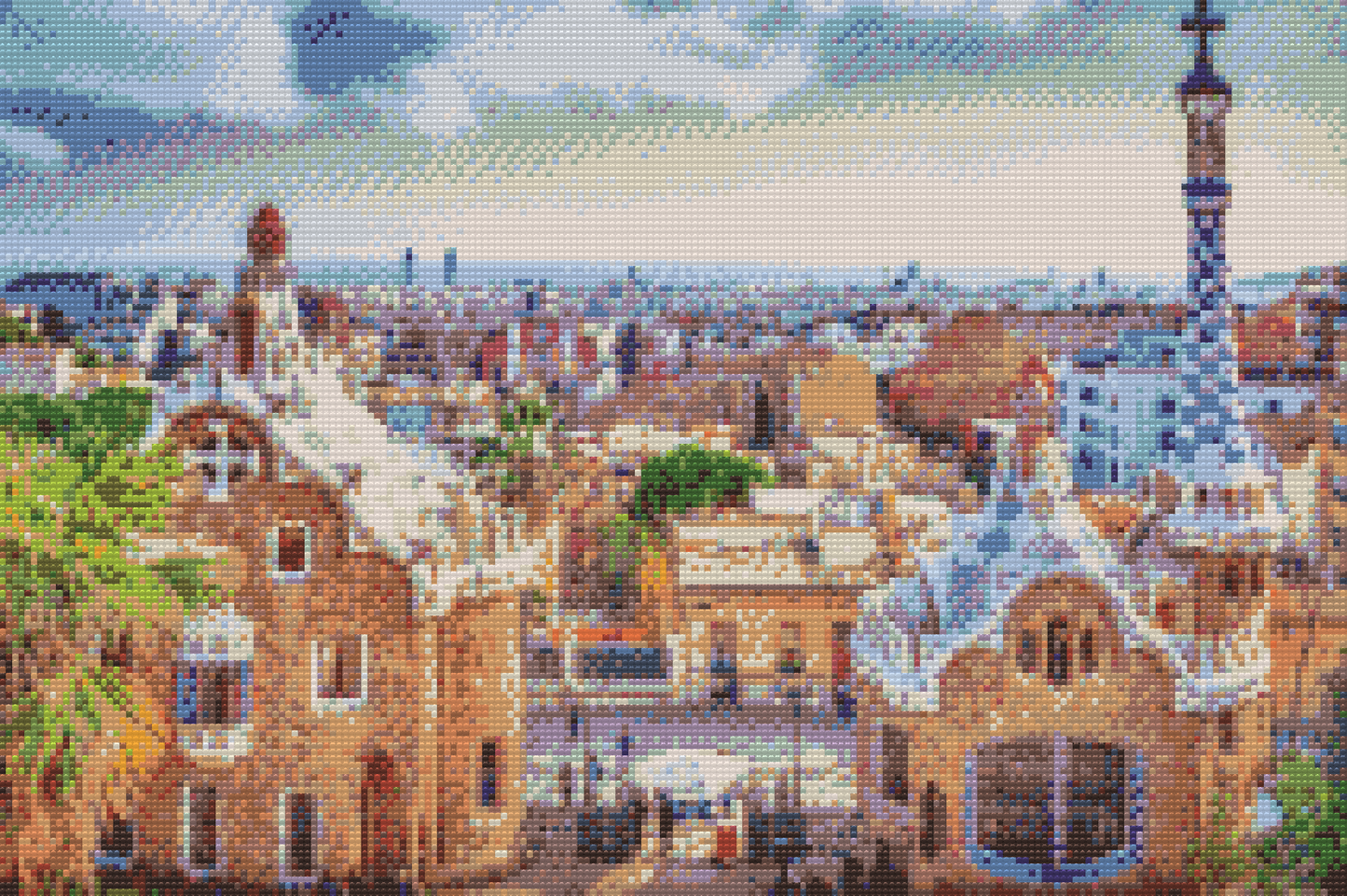 Diamond Paint - Park Güell, Barcelona