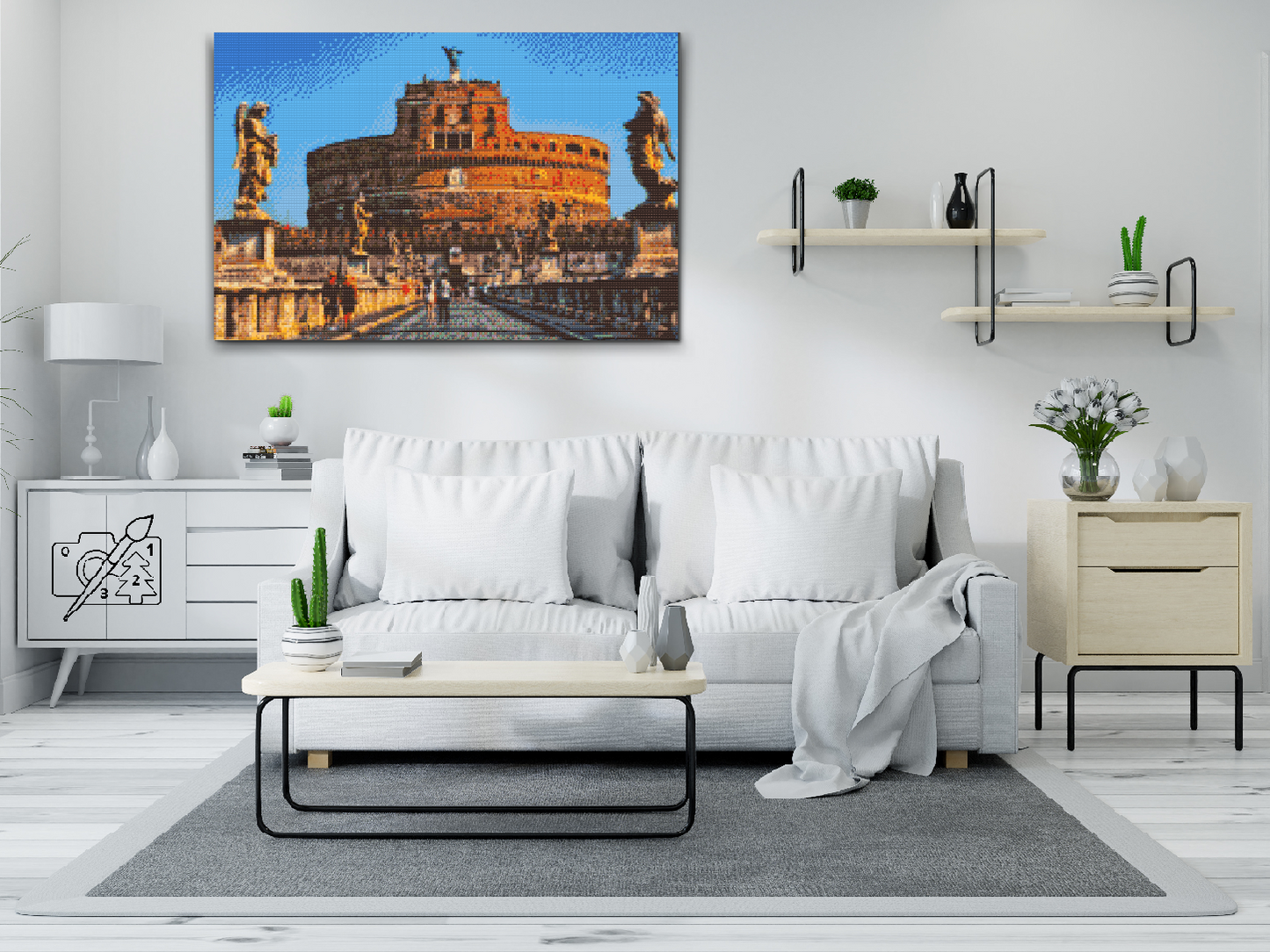 Diamond Paint - Castle Sant Angelo i Rom