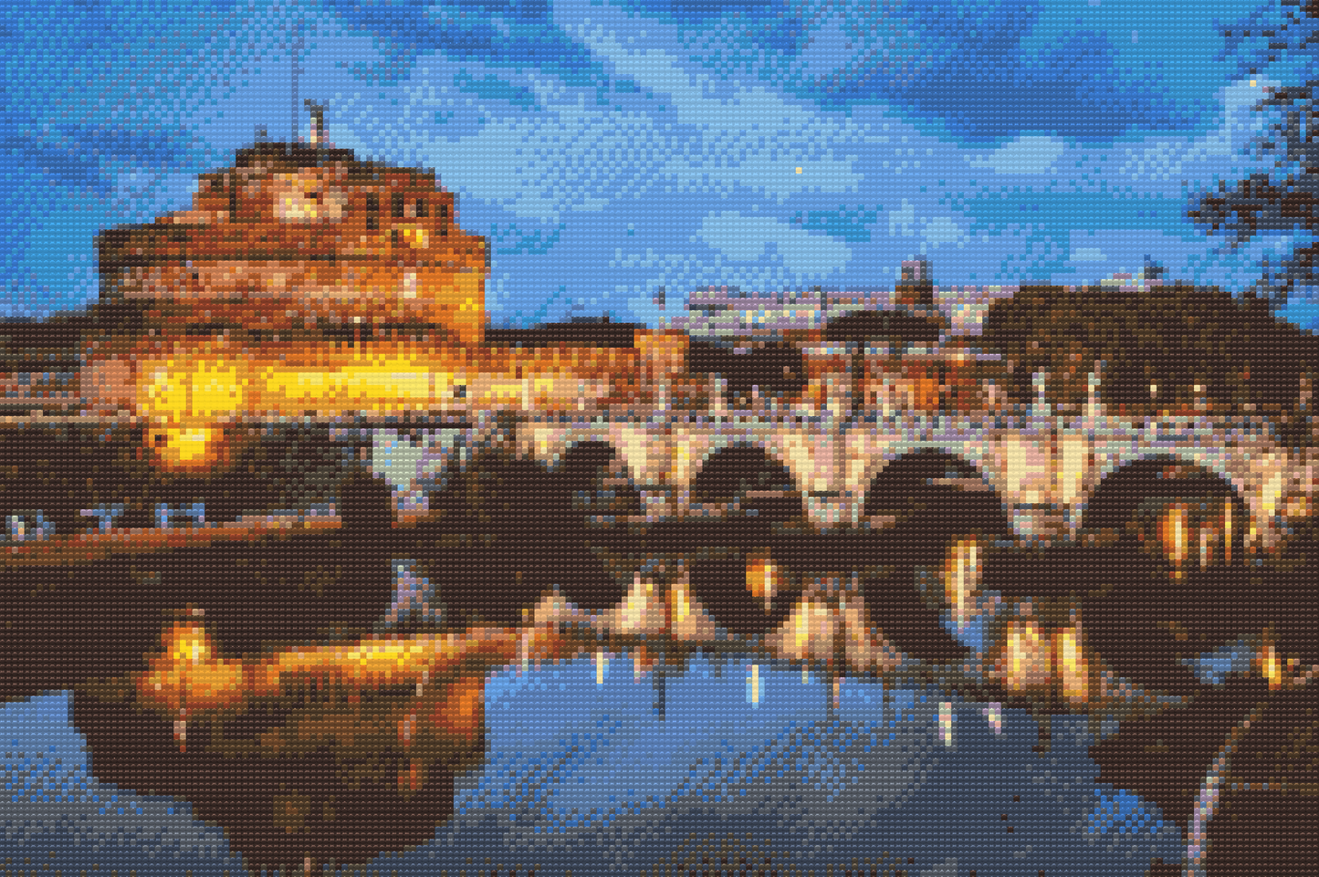 Diamond Paint - Castle Sant Angelo i Rom 2
