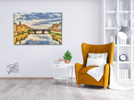 Diamond Paint - Arno-floden i Firenze