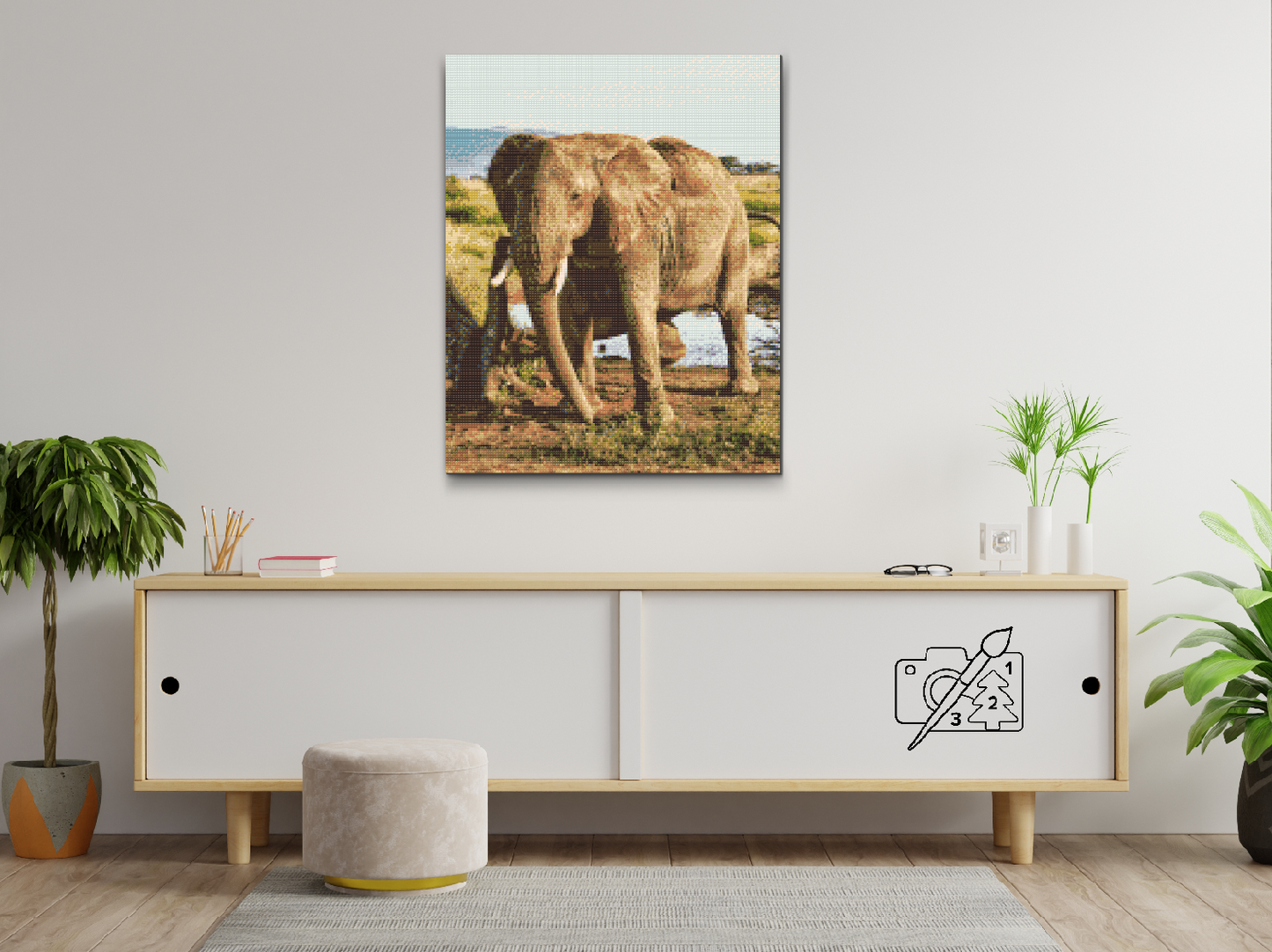 Diamond Paint - Safari - Elefant