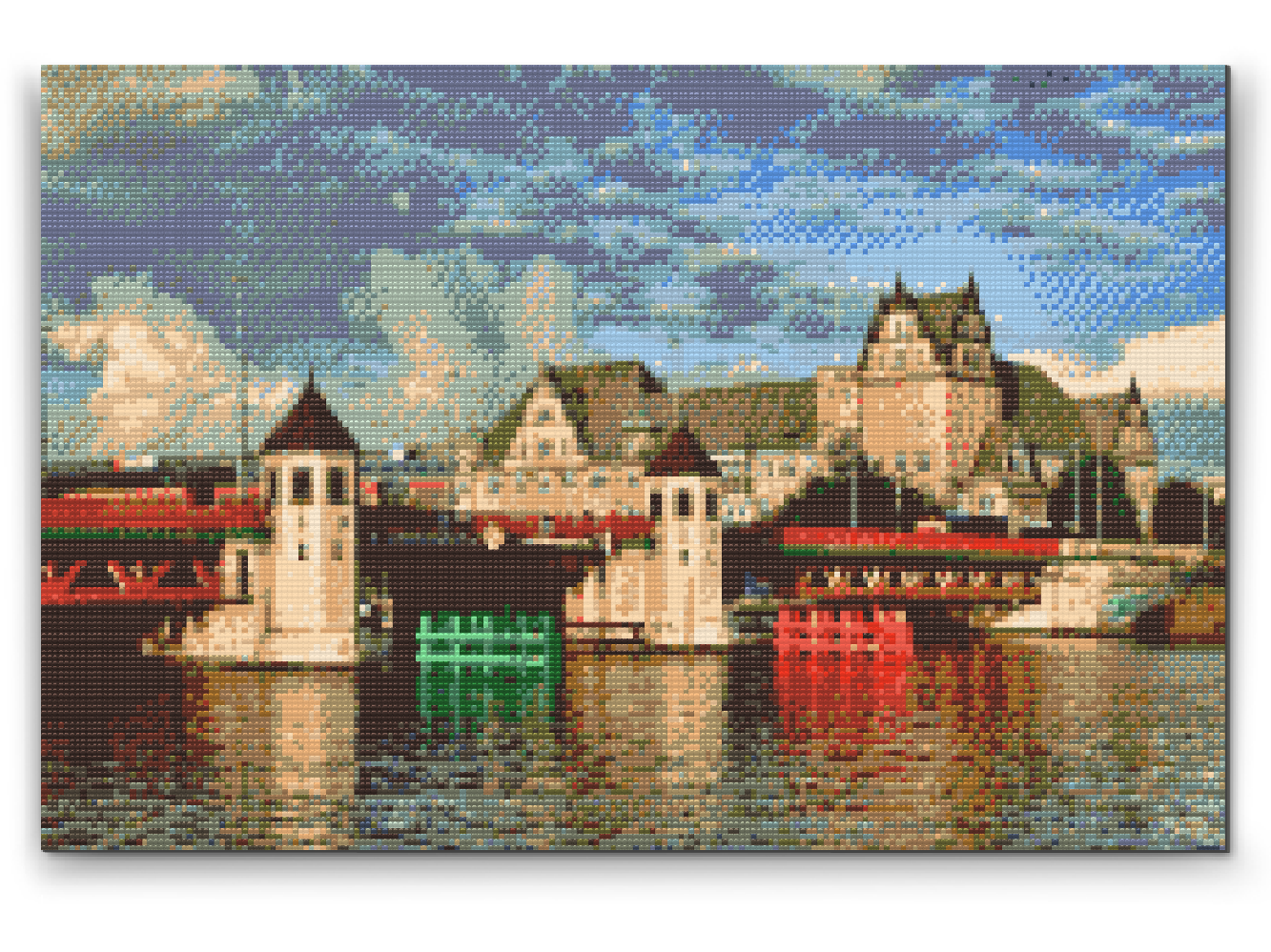 Diamond Paint - Jernbanevindebro i Szczecin, Polen