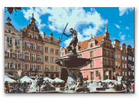 Diamond Paint - Neptuns Fontæne, Gdansk, Polen