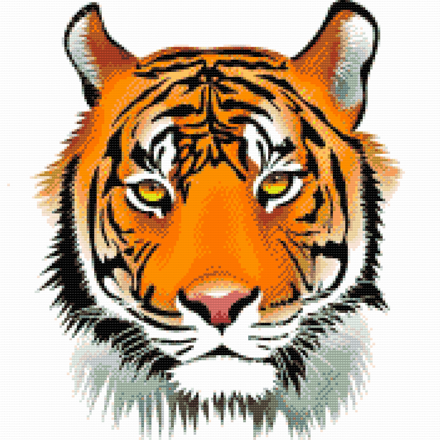 Diamond Paint - Tigerhoved