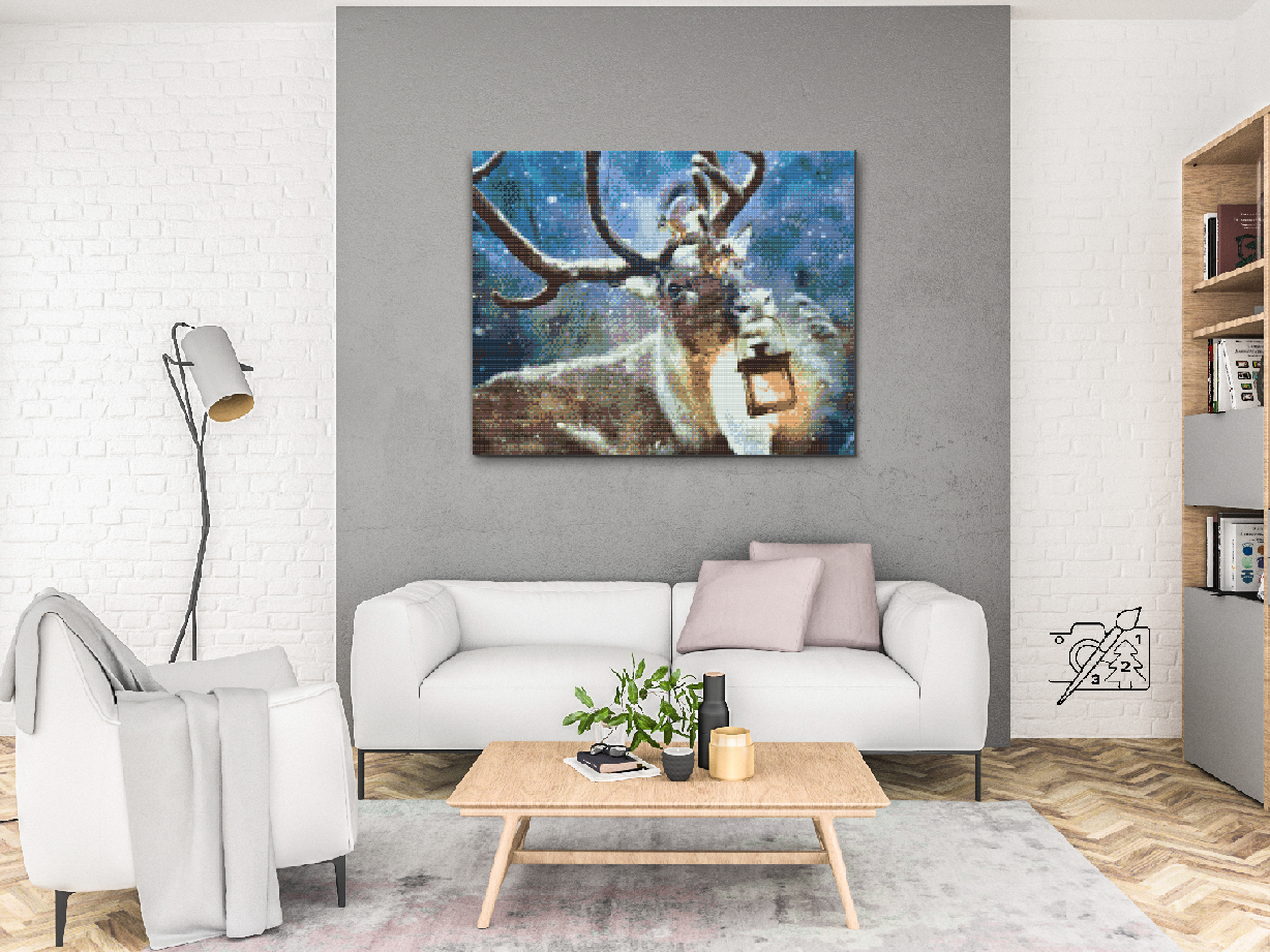 Diamond Paint - Hjort med lanterne