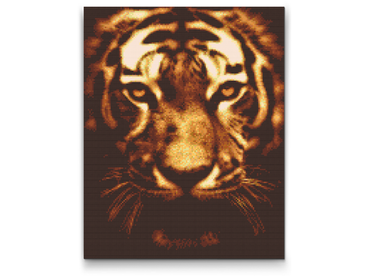 Diamond Paint - Tiger i Lys