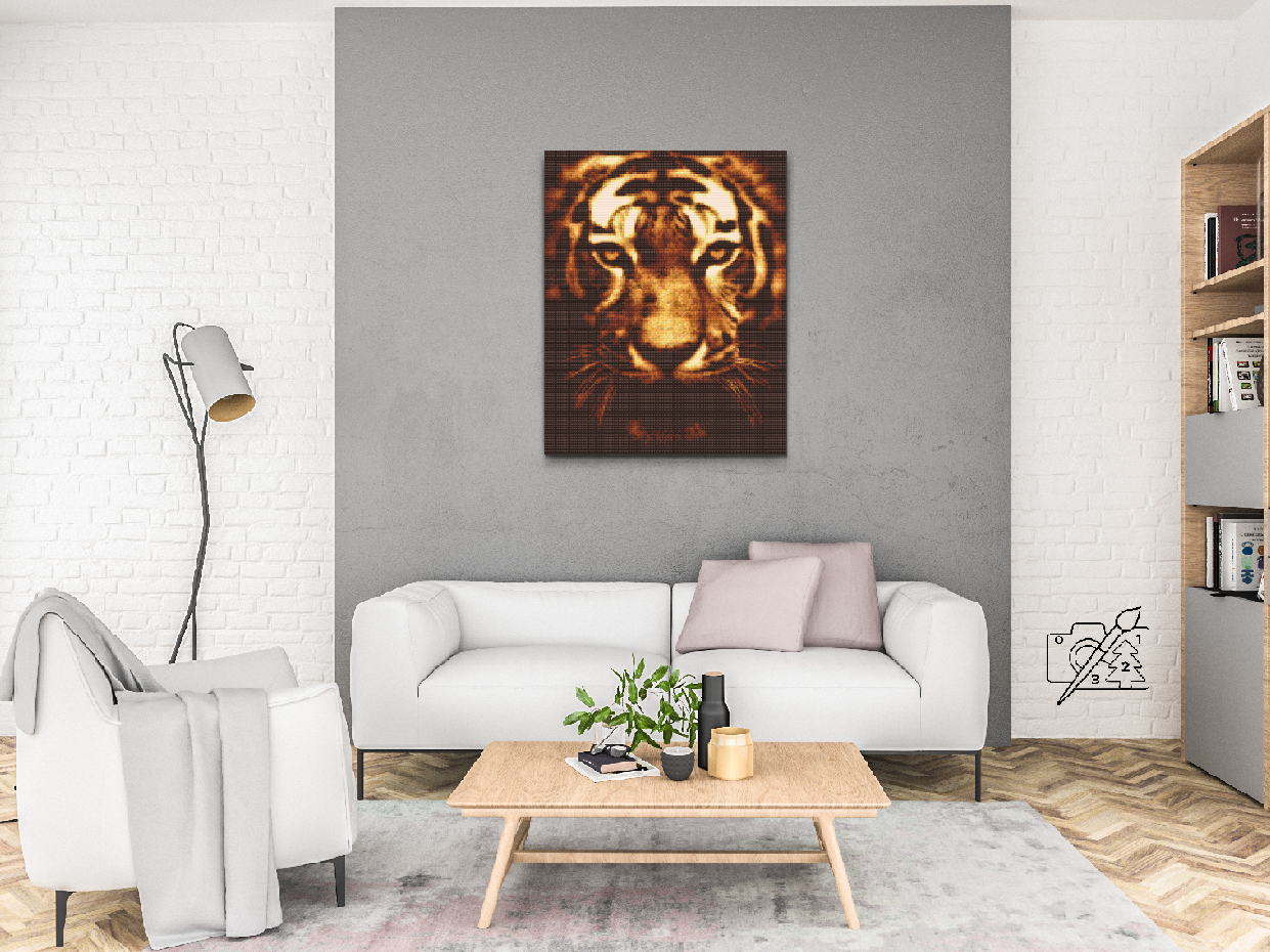 Diamond Paint - Tiger i Lys