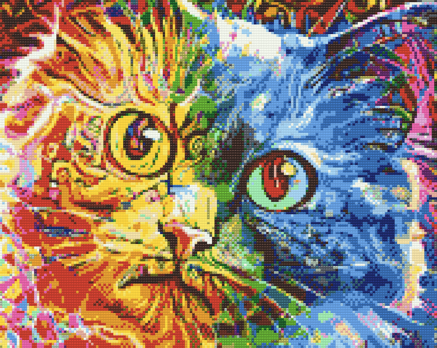 Diamond Paint - Farverig Kat 3