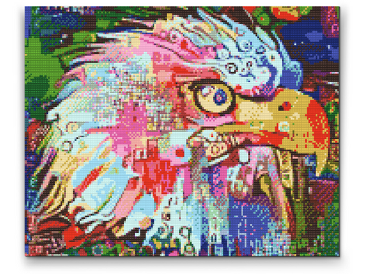 Diamond Paint - Farverig Ørn