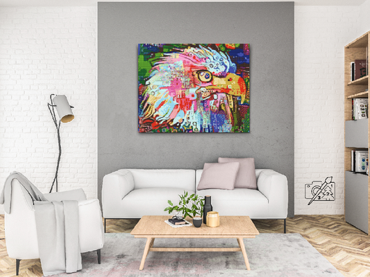 Diamond Paint - Farverig Ørn