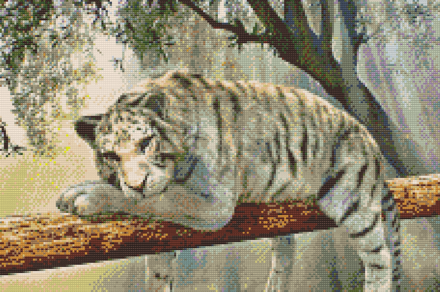 Diamond Paint - White Tiger