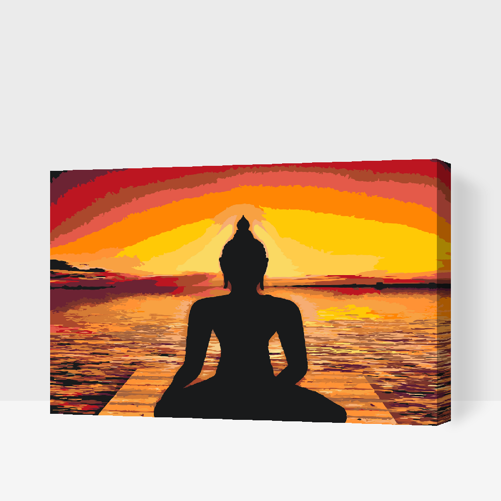 Paint by number - Slap af, Yoga, Buddha