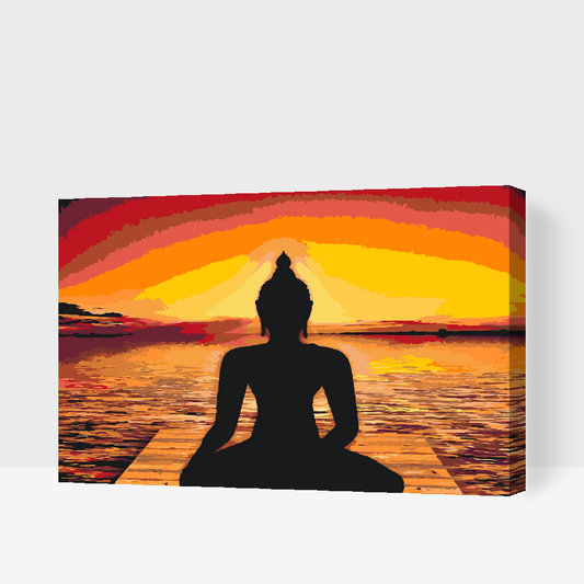 Paint by number - Slap af, Yoga, Buddha