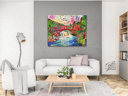 Diamond Paint - Farverig Bro 2