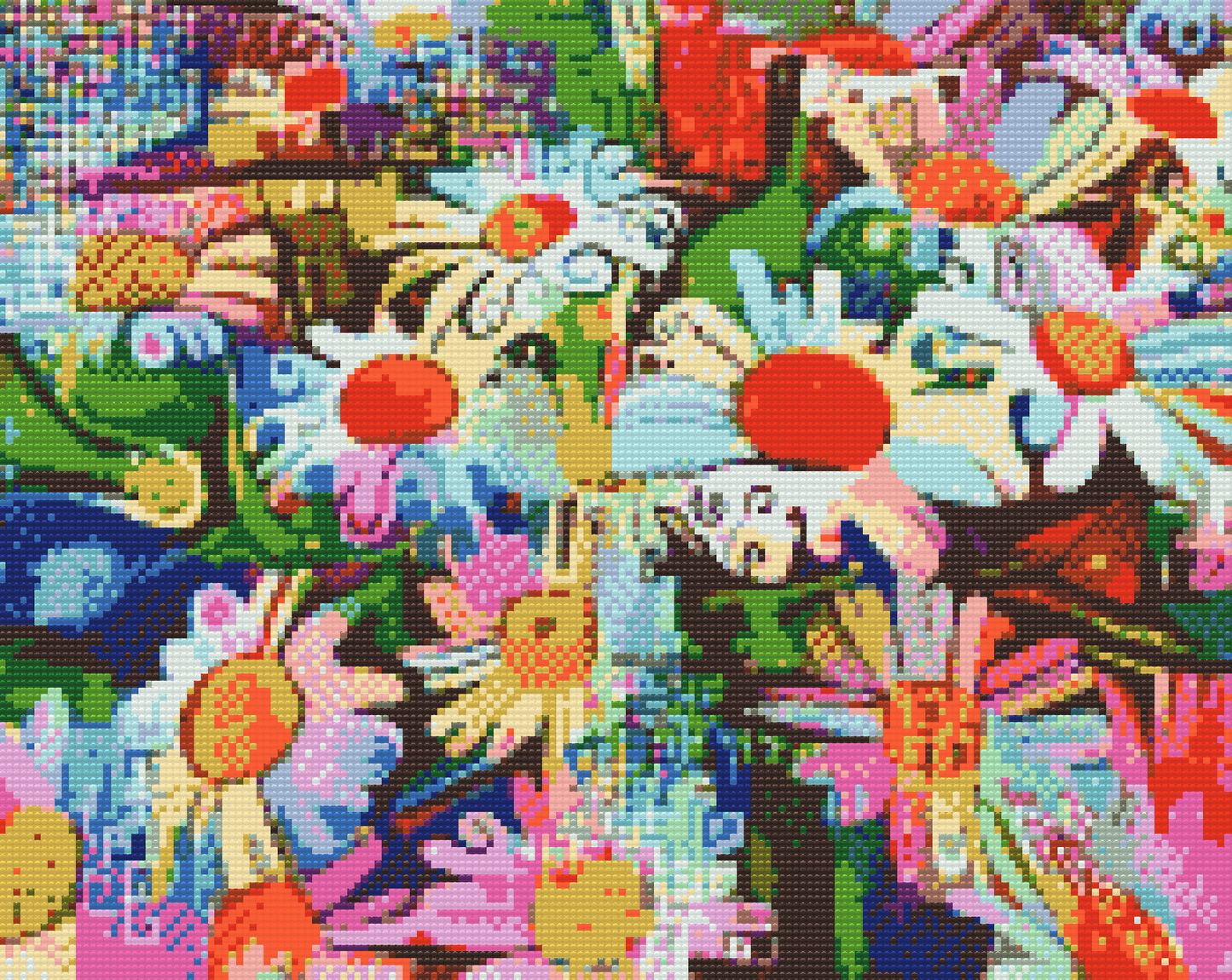 Diamond Paint - Farverige blomster