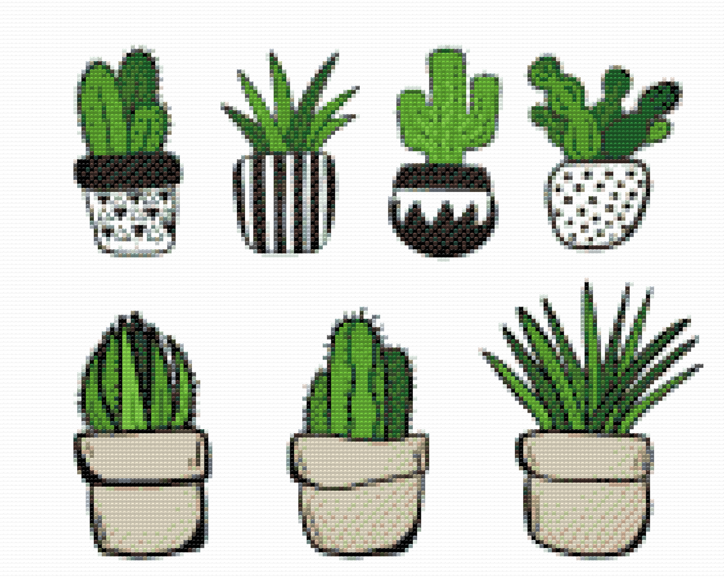 Diamond Paint - Kaktusser