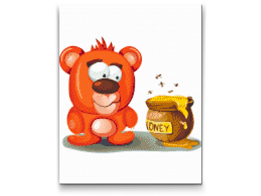 Diamond Paint - Teddy og hans Honey
