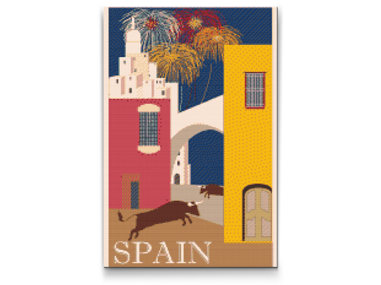 Diamond Paint - Rejser gennem Spanien