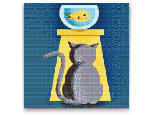 Diamond Paint - Kat og bytte