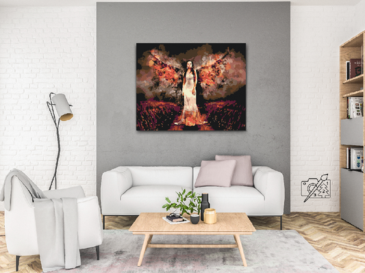 Paint by number - Engel i Flammer
