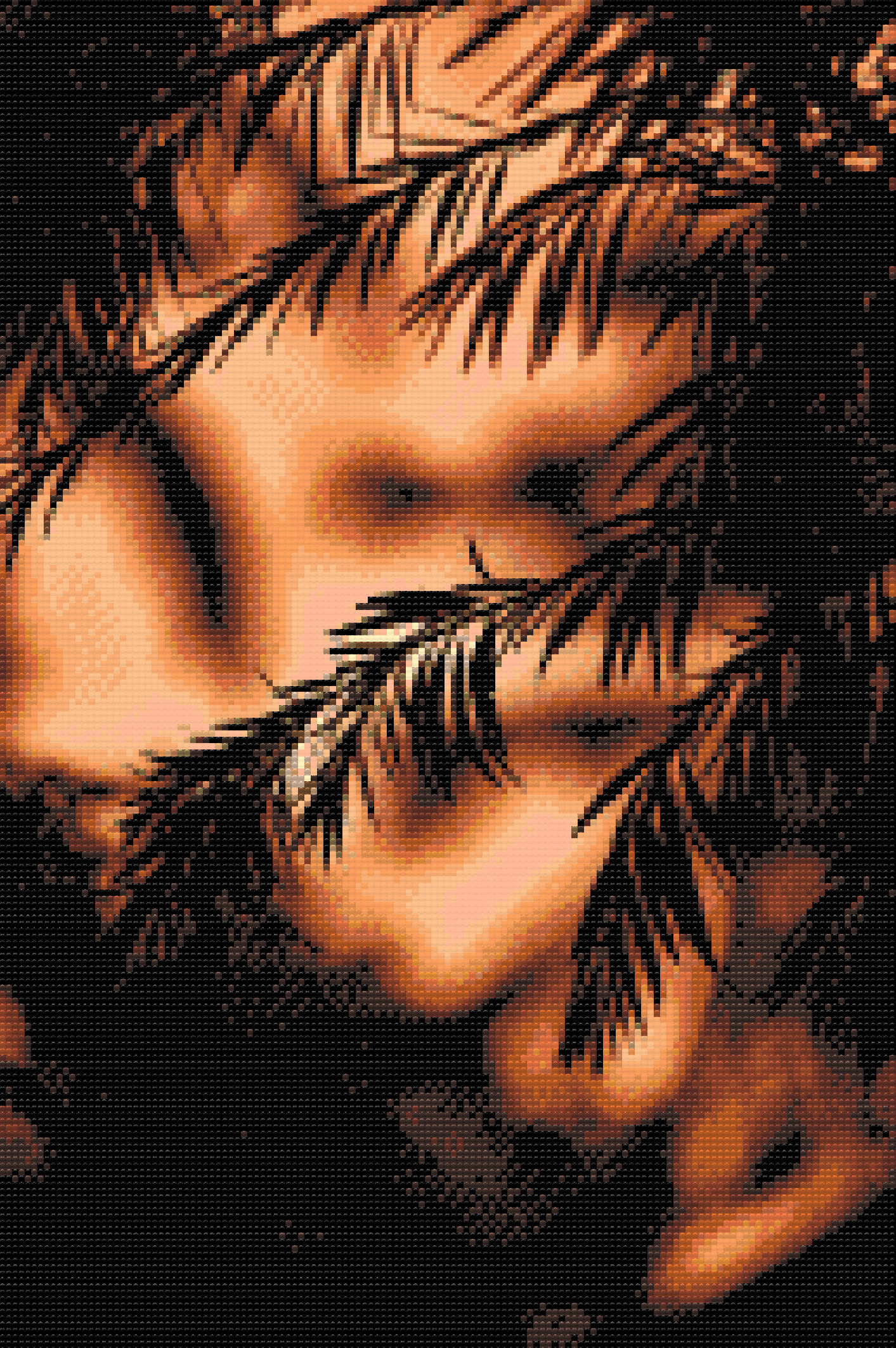 Diamond Paint - Solnedgangens silhuet