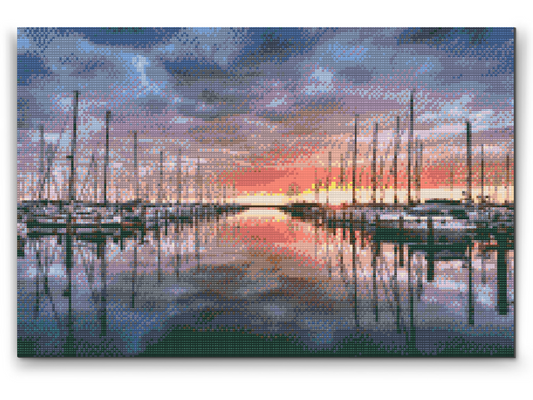 Diamond Paint - Havnen i Warnemünde