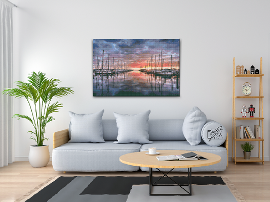 Diamond Paint - Havnen i Warnemünde